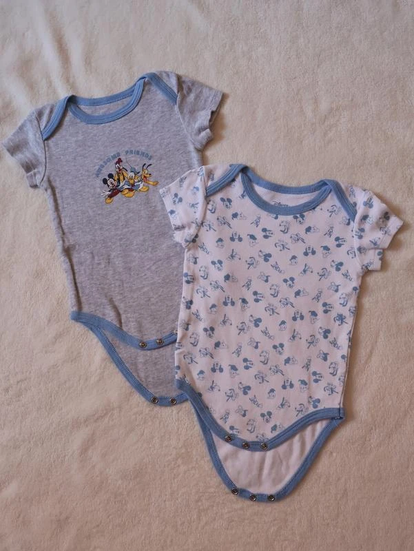 Lote 2 Bodys Disney Bebé 12/18 Meses, Novo